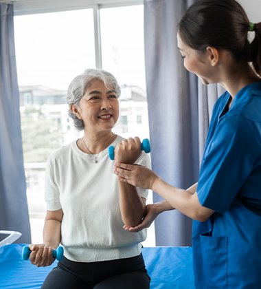 Saburi physical therapy session